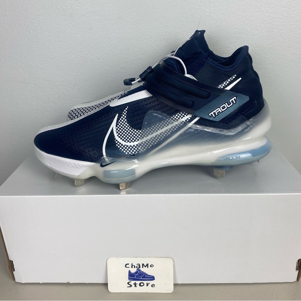 Nike Force Zoom Trout 7 Baseball Cleats CI3134-403 Midnight/Navy Men’s Size - Picture 3 of 12